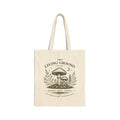 Mushroom “The Living Ground” Cotton Canvas Tote Bag — Eco-Friendly Market & Book Bag