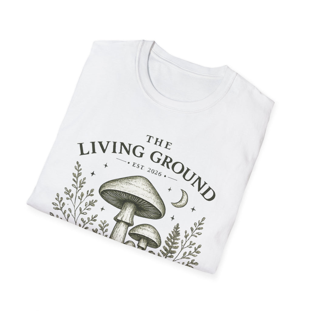 The Living Ground Mushroom T-Shirt — Botanical Forager Tee