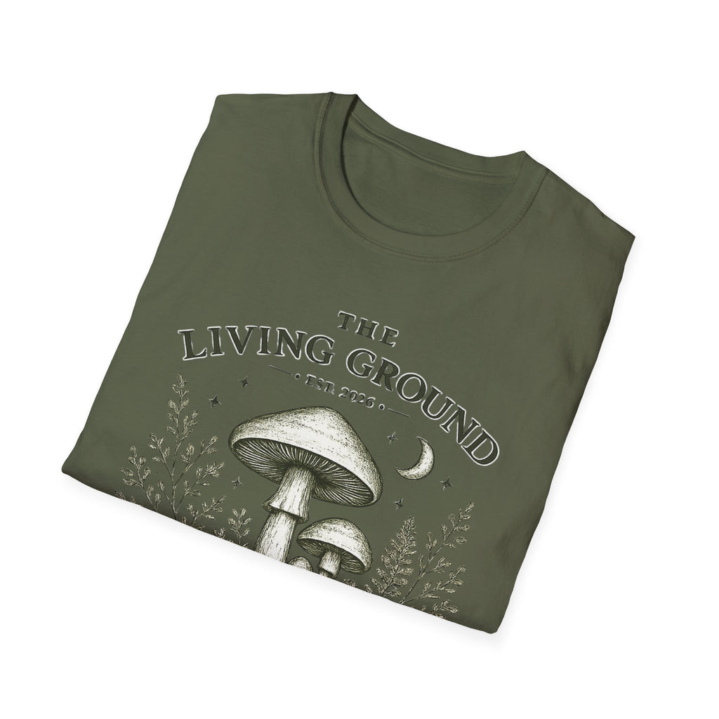 The Living Ground Mushroom T-Shirt — Botanical Forager Tee