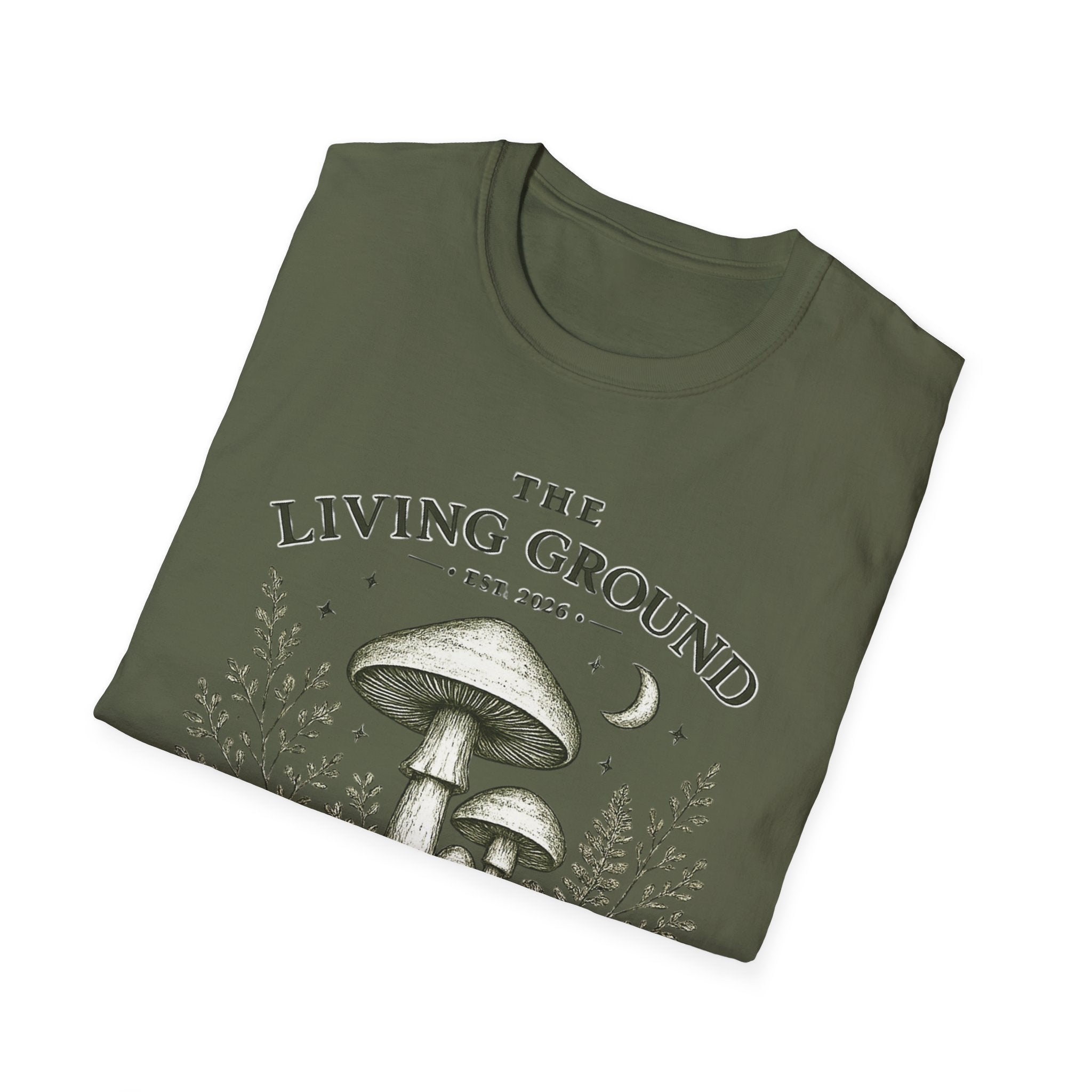 The Living Ground Mushroom T-Shirt — Botanical Forager Tee